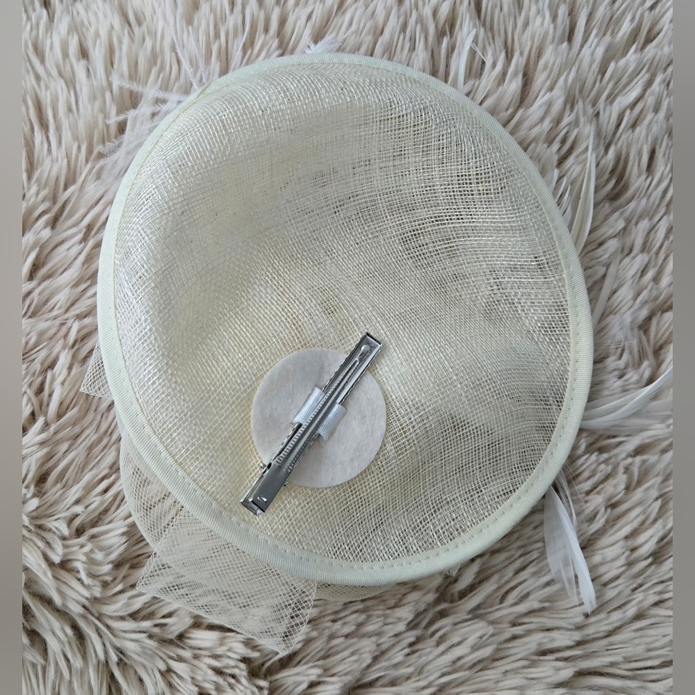 SOLD SAFERIN Women's Fascinators Feathers Tea Party Hat #841 - Picture 3 of 10